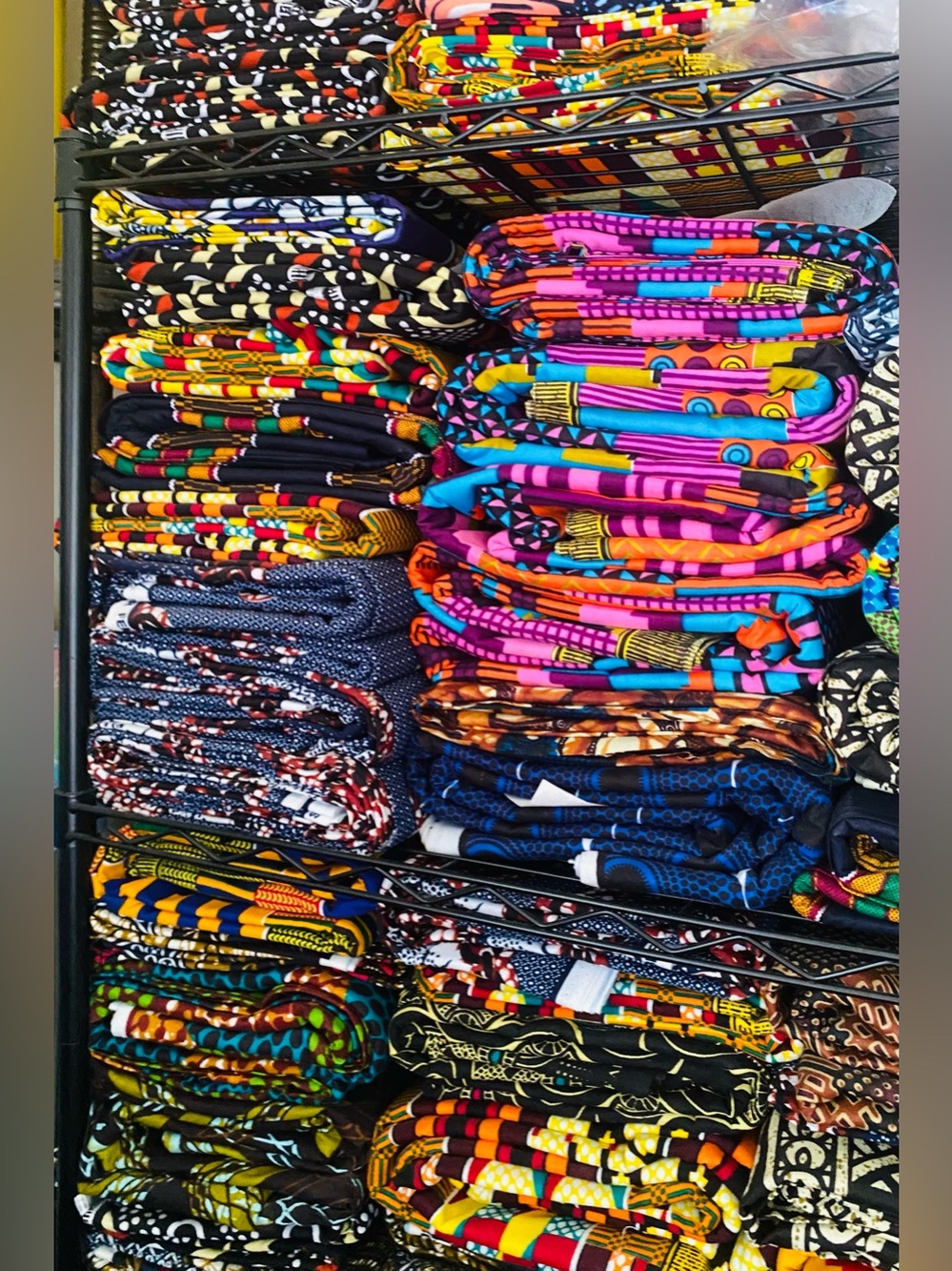 Vibrant Authentic African  Print Fabrics - Multicolor/Design